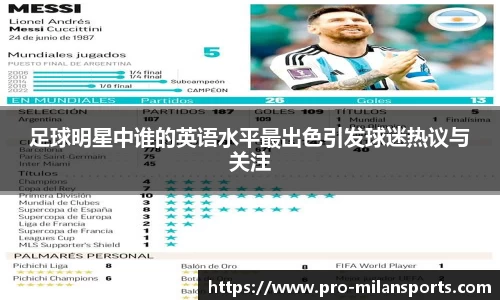 足球明星中谁的英语水平最出色引发球迷热议与关注